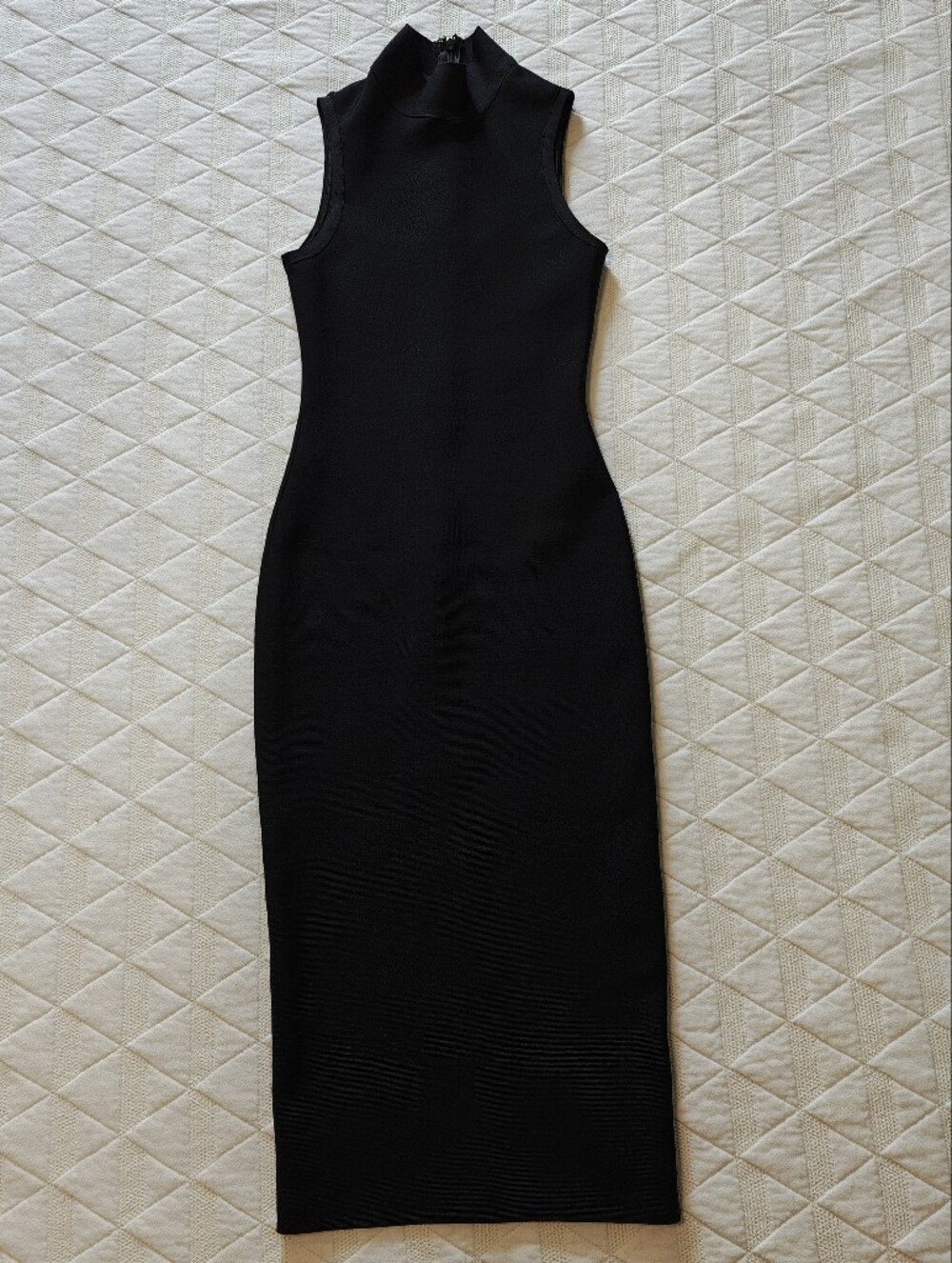 Tiger Mist Black Sleeveless Mock Neck Midi Dress - Women’s XS